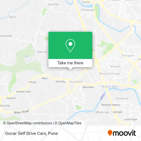 Gocar Self Drive Cars map