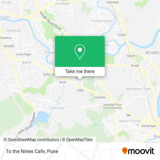 To the Nines Cafe map