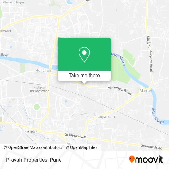Pravah Properties map