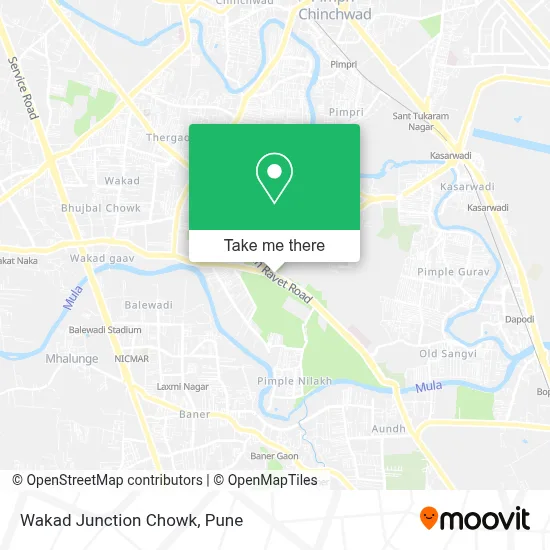Wakad Junction Chowk map
