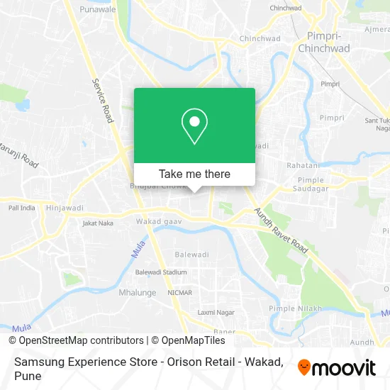 Samsung Experience Store - Orison Retail - Wakad map