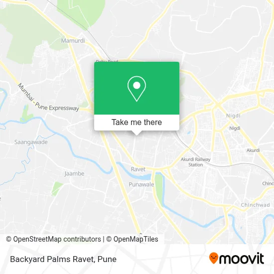 Backyard Palms Ravet map