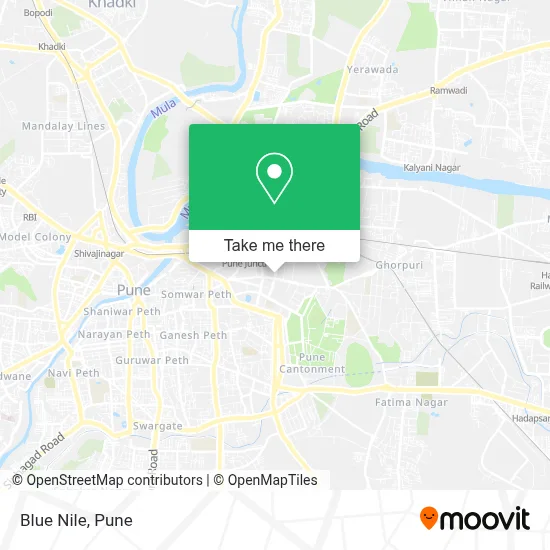 Blue Nile map