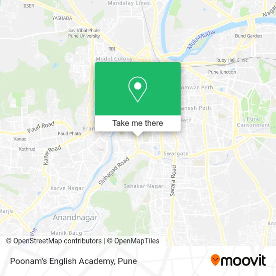 Poonam's English Academy map