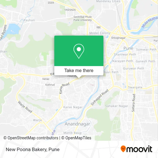 New Poona Bakery map
