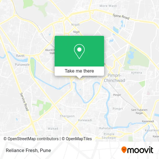 Reliance Fresh map