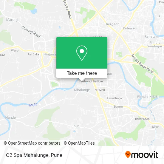 O2 Spa Mahalunge map