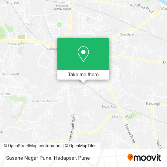 Sasane Nagar Pune. Hadapsar map