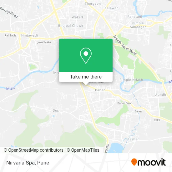 Nirvana Spa map