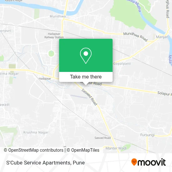 S'Cube Service Apartments map