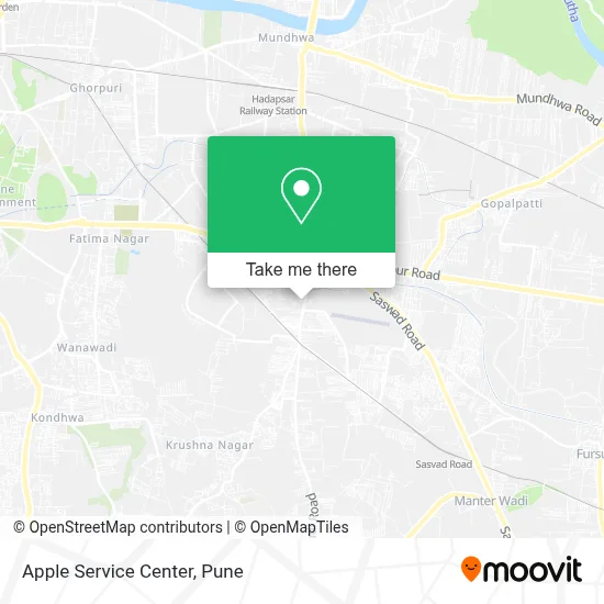 Apple Service Center map