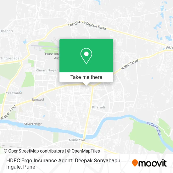 HDFC Ergo Insurance Agent: Deepak Sonyabapu Ingale map
