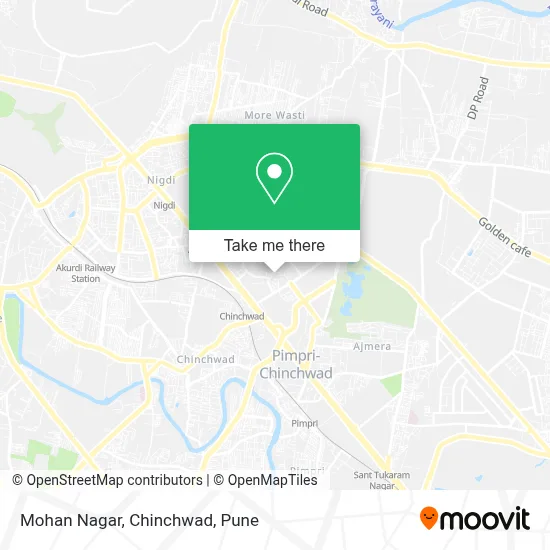 Mohan Nagar, Chinchwad map