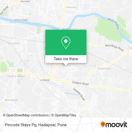 Pincode Stays Pg, Hadapsar map