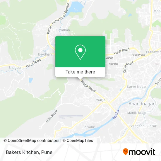 Bakers Kitchen map