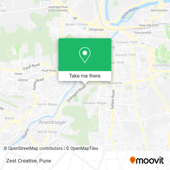 Zest Creative map