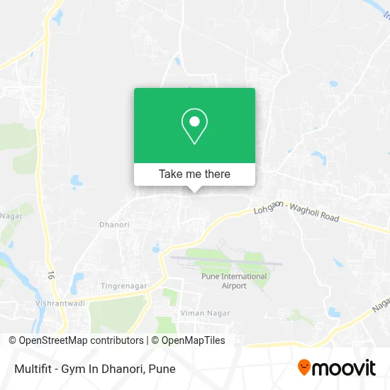 Multifit - Gym In Dhanori map