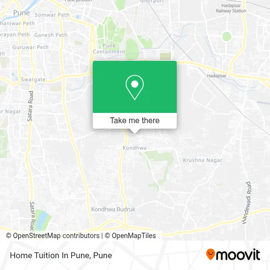 Home Tuition In Pune map