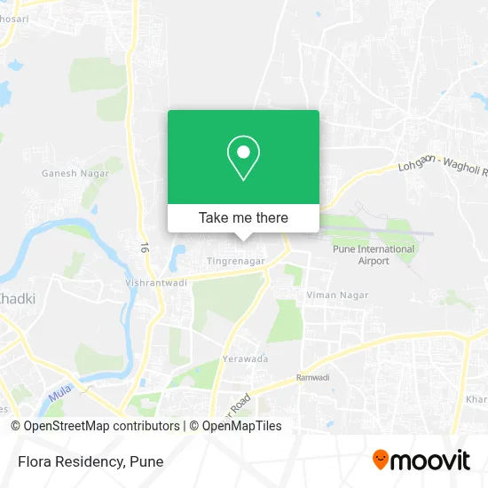 Flora Residency map