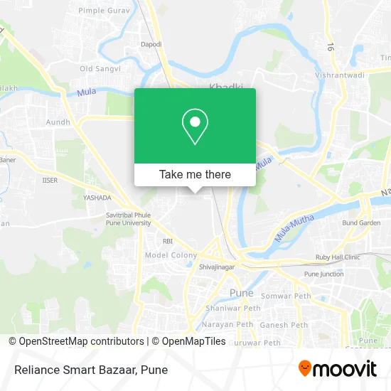 Reliance Smart Bazaar map