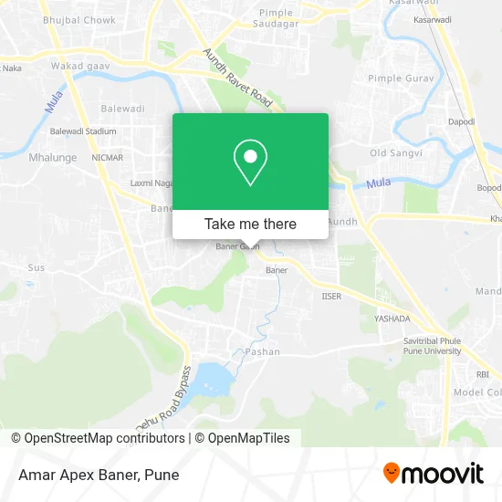 Amar Apex Baner map