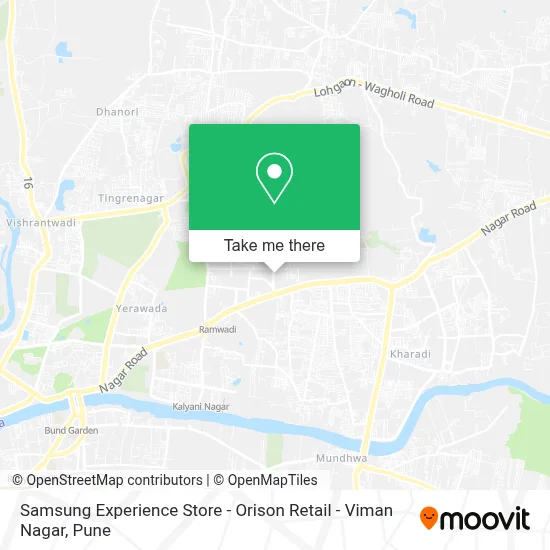 Samsung Experience Store - Orison Retail - Viman Nagar map