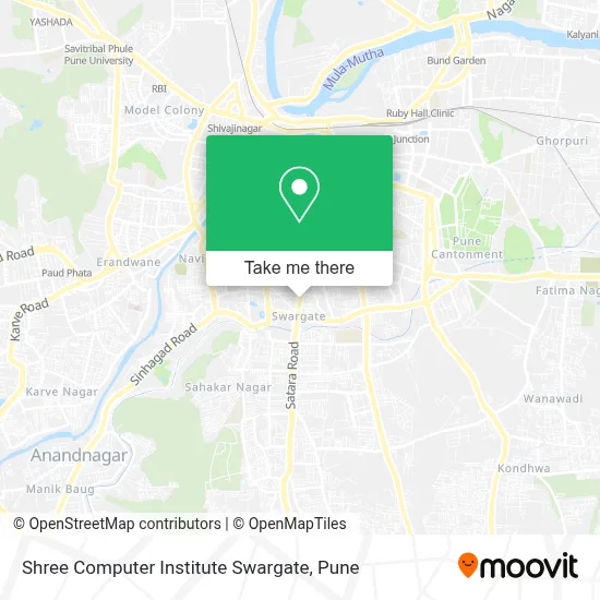 Shree Computer Institute Swargate map