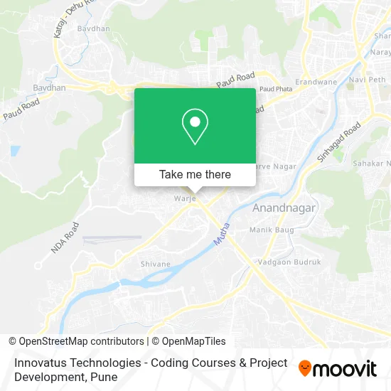 Innovatus Technologies - Coding Courses & Project Development map