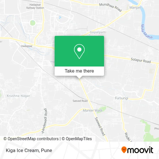 Kiga Ice Cream map