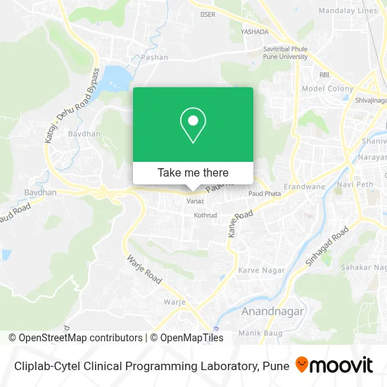 Cliplab-Cytel Clinical Programming Laboratory map