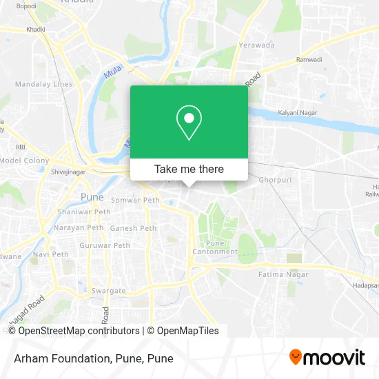 Arham Foundation, Pune map