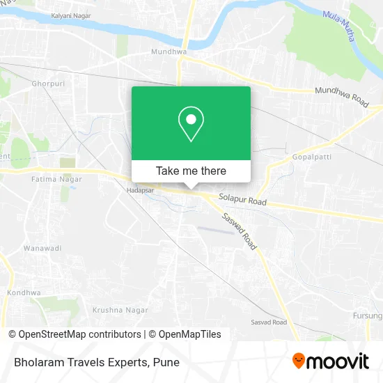 Bholaram Travels Experts map