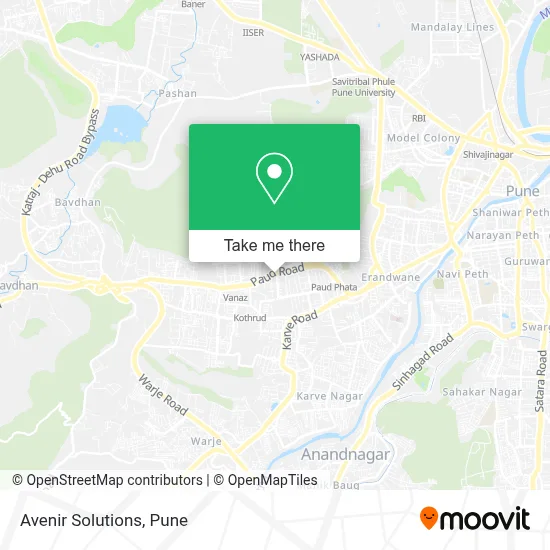 Avenir Solutions map