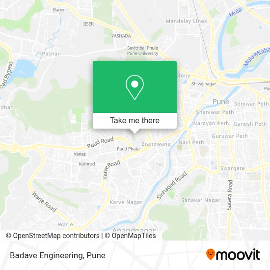 Badave Engineering map