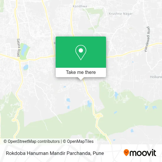 Rokdoba Hanuman Mandir Parchanda map
