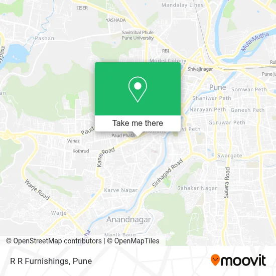 R R Furnishings map