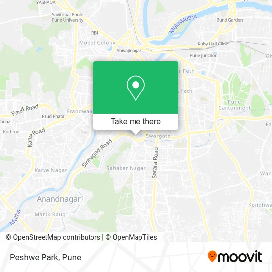 Peshwe Park map