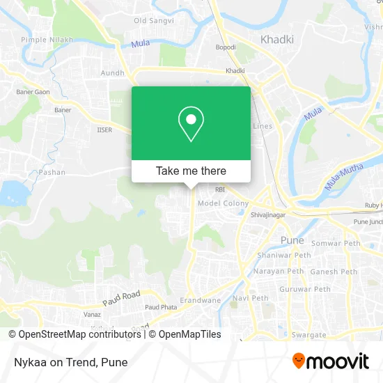 Nykaa on Trend map
