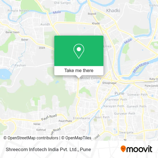Shreecom Infotech India Pvt. Ltd. map