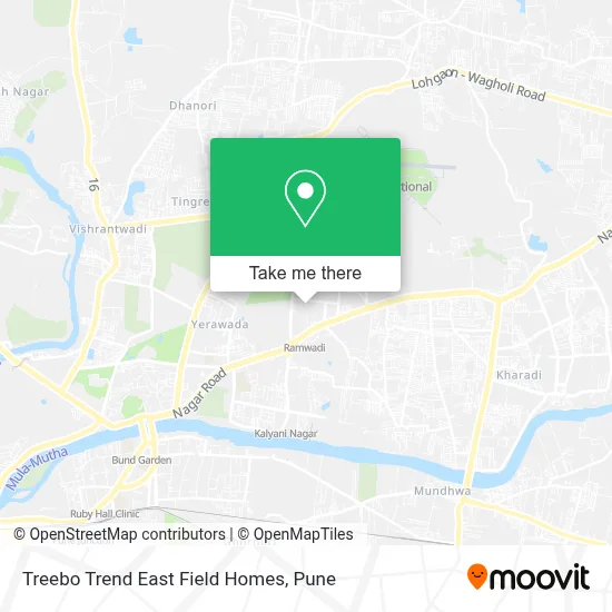 Treebo Trend East Field Homes map