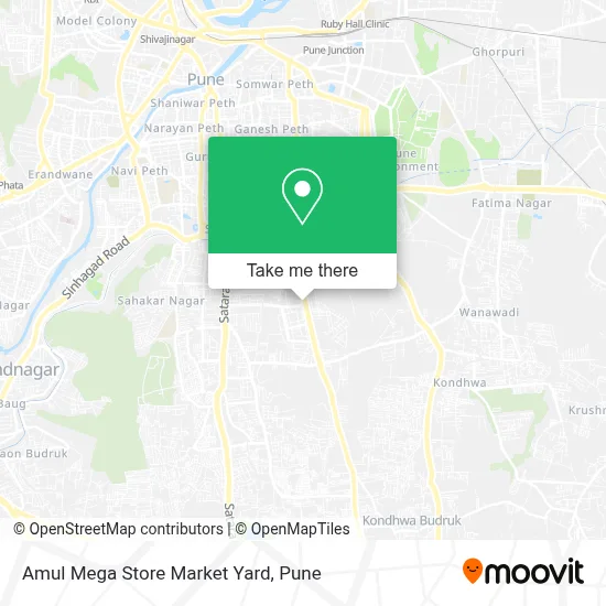 Amul Mega Store Market Yard map