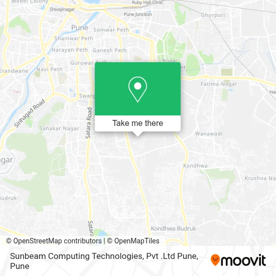Sunbeam Computing Technologies, Pvt .Ltd Pune map