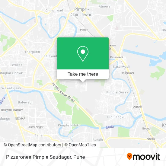 Pizzaronee Pimple Saudagar map