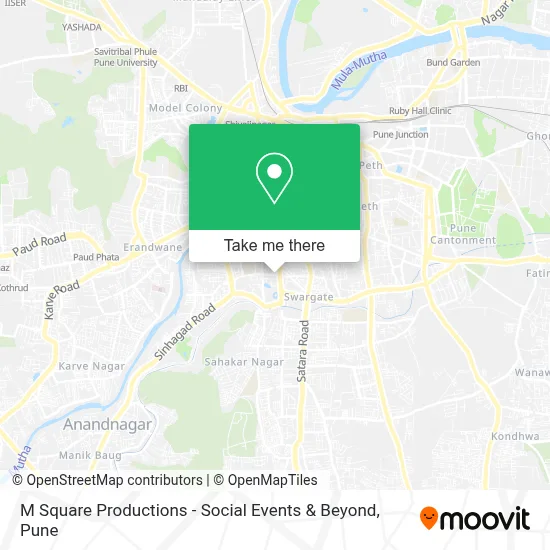 M Square Productions - Social Events & Beyond map