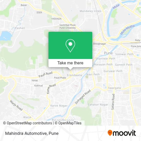 Mahindra Automotive map