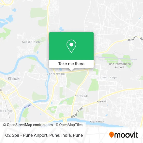 O2 Spa - Pune Airport, Pune, India map