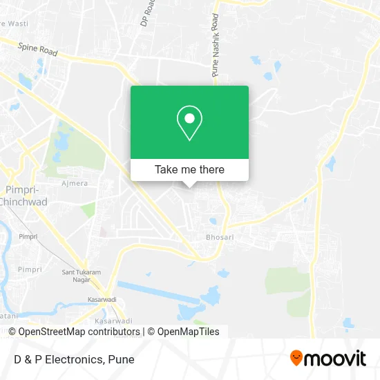 D & P Electronics map