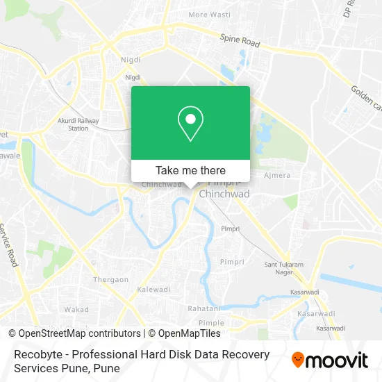 Recobyte - Professional Hard Disk Data Recovery Services Pune map