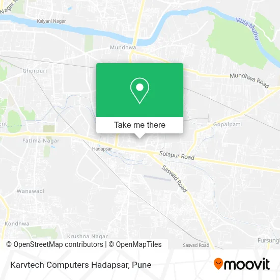 Karvtech Computers Hadapsar map