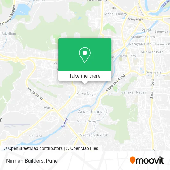 Nirman Builders map